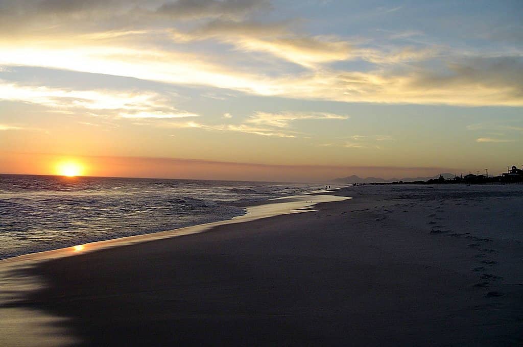 Pôr do sol na Praia Seca, Araruama RJ